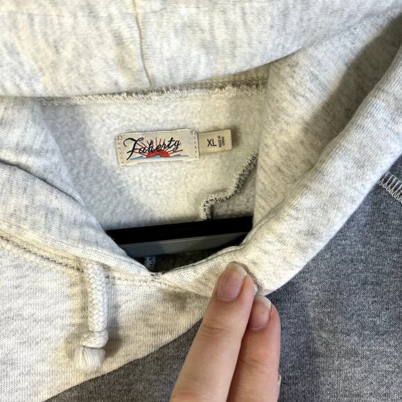 Faherty Sweatshirt Hoodie Women's XL Pullover Striped Cotton Casual Comfortable - Picture 3 of 9